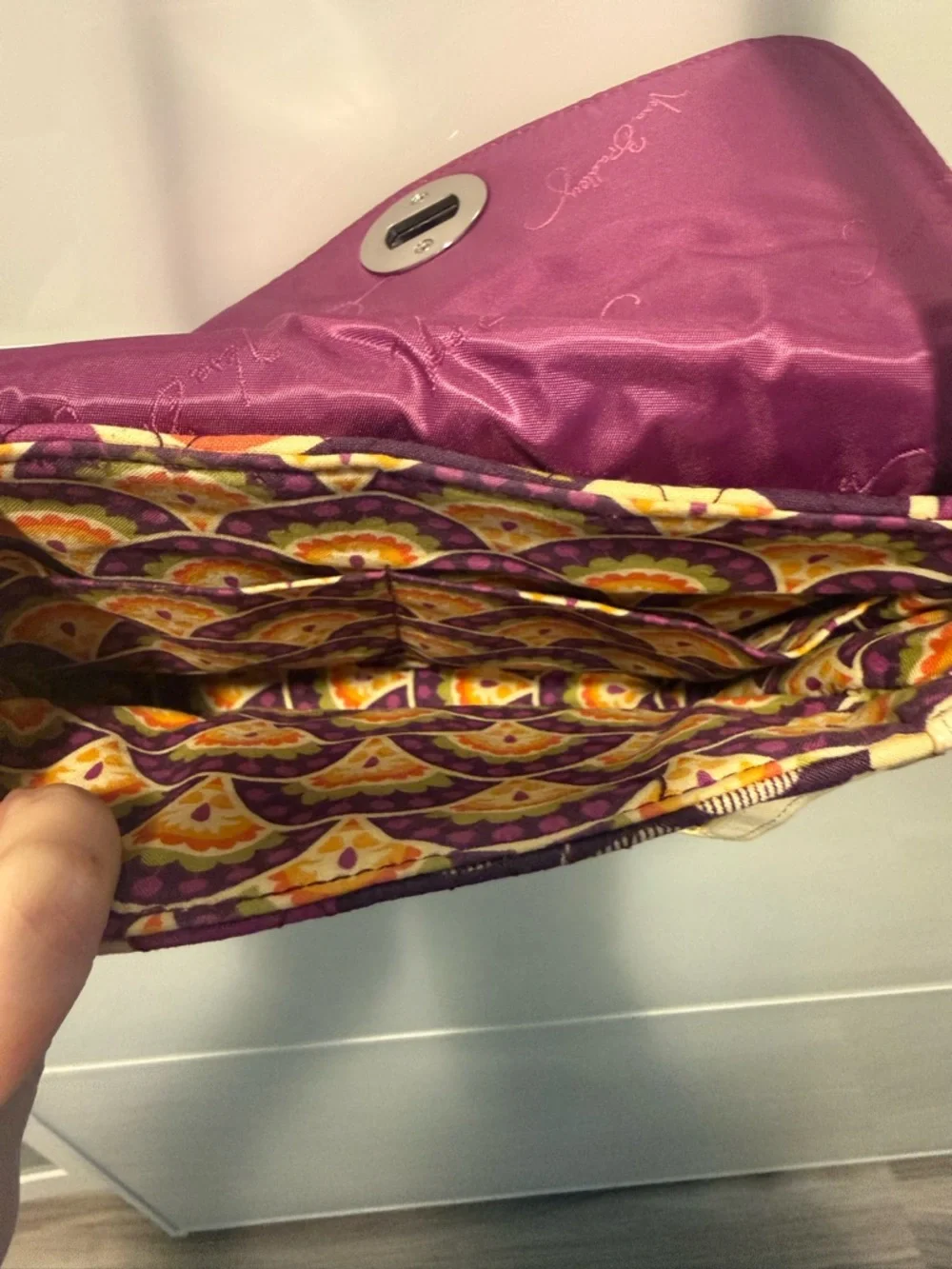 Vera Bradley Patricia Crossbody in Plum Crazy - Picture 5 of 6